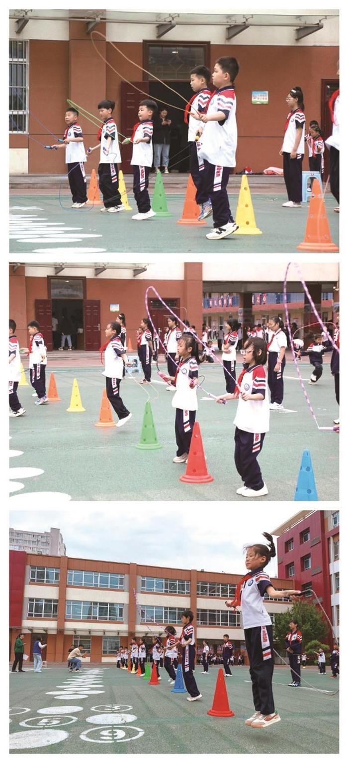 邯山区实验中学举行校园跳绳比赛